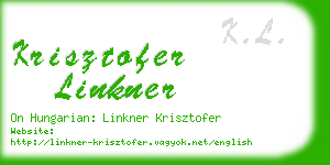 krisztofer linkner business card